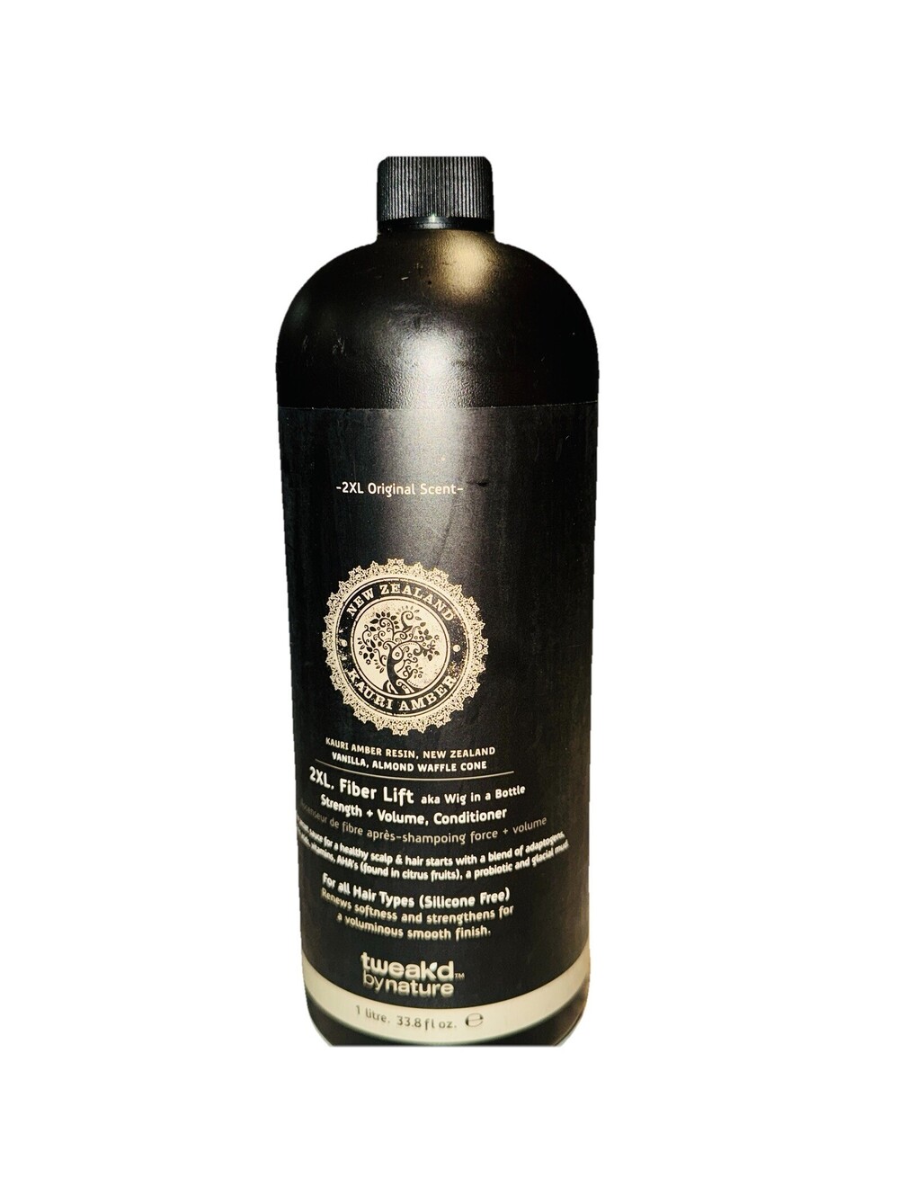 NEW Tweak'd by Nature Volume Conditioner 2XL Fiber Lift Vanilla Almond 33.8 oz